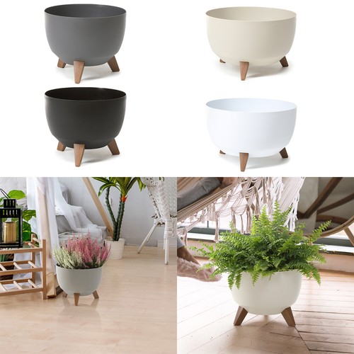Blumenkübel mit füßen rund - mit,